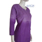 Rihaana Lavendar Dobby Cotton Ombre Shaded Short Chikankari Kurti