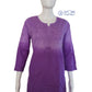 Rihaana Lavendar Dobby Cotton Ombre Shaded Short Chikankari Kurti