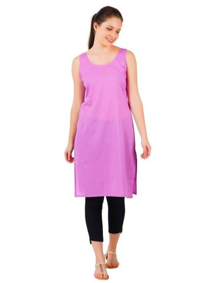 Purple Cotton Long Inner Slip