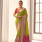 Mehendi Green Soft Silk Saree