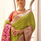 Mehendi Green Soft Silk Saree