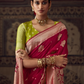 Bridal Red Banarasi Handloom Silk Saree