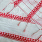 Red & White Handloom Cotton Saree