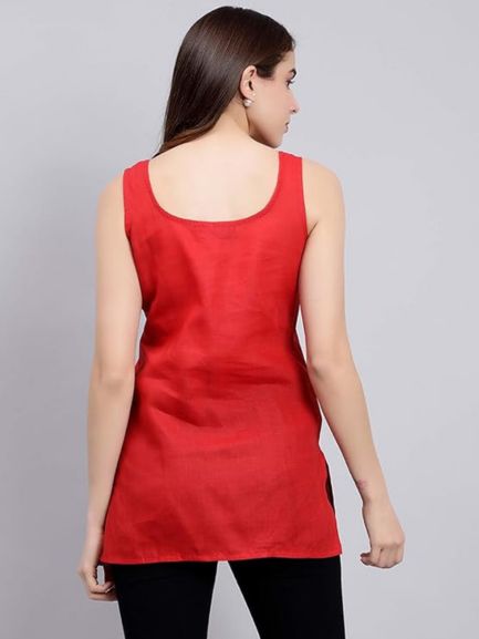 Red Cotton Short Inner Slip