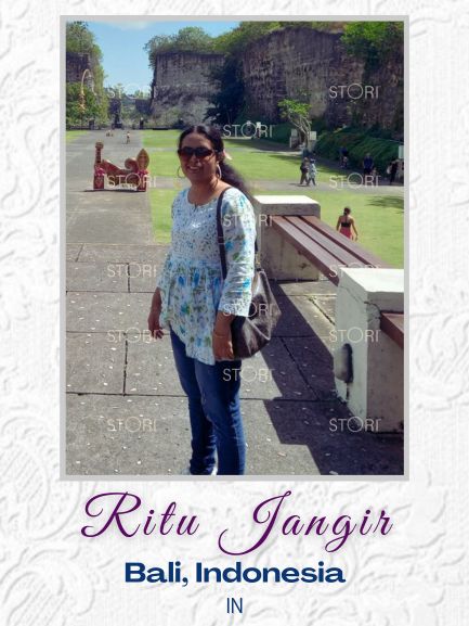 Ritu Jangir in Floral Printed Cotton Mulmul Chikankari Short Kurti with Dori