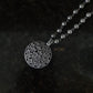 Tamhini Long Circular Lantana Flowers Oxidised Necklace Set