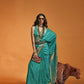 Rama Green Soft Satin Silk Saree