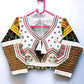 Traditional Multicolor Silk Blouse With Kodi & Sequins - Navratri Special