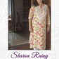 Sharon Rainy in Light Pista Green Floral Printed Soft Rayon Chikankari Kurti