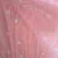 Peach Surya Hand Embroidered Lucknowi Chikankari Saree