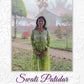 Swati Patidar in Aashna Light Green Petals Printed Mulmul Cotton Chikankari Gown With Dori