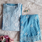 Tanvi Soft Cotton Handcrafted Chikankari Kurti & Palazzo Set