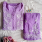 Tanvi Soft Cotton Handcrafted Chikankari Kurti & Palazzo Set