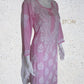 Kaaya Baby Pink Modal Chikankari Kurti