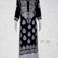 Kaaya Navy Blue Modal Chikankari Kurti