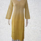 Butter Yellow Ombre Shaded Soft Dobby Cotton Chikankari Kurti