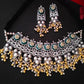 Harshali Dual Shade Oxidised Necklace Set