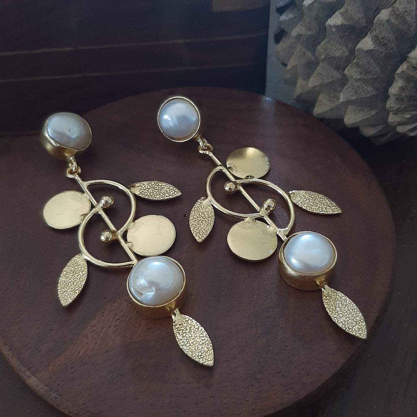 Two-to-Tango Fresh Water Pearls Statement Earrings