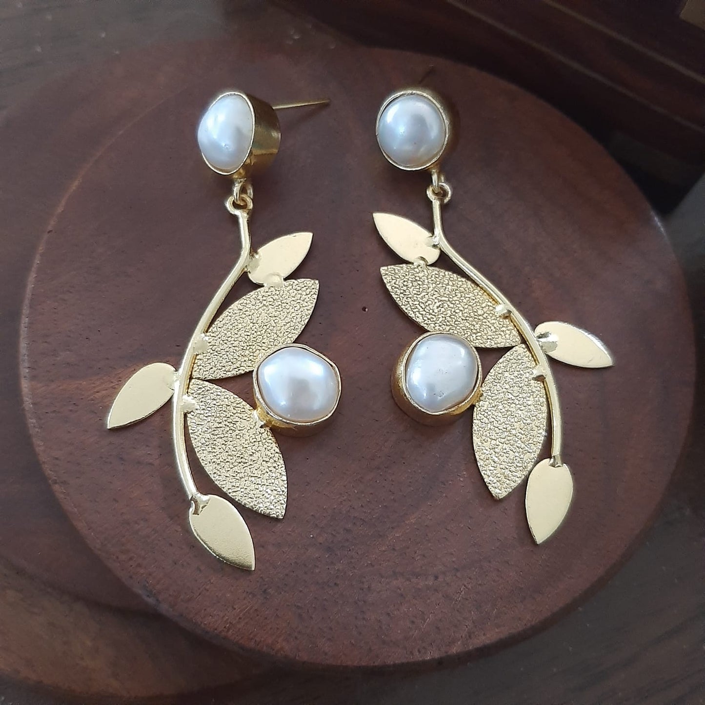 Fresh Water Pearls Statement Earrings