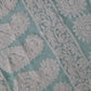 Seagreen Noor Full Jaal Hand Embroidered Lucknowi Chikankari Saree