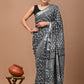 Buy Grey Linen Saree Online-STORI