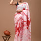  By Red  Linen Saree Online-STORI