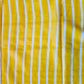 Yellow Chevron Printed Handloom Cotton Mulmul Saree