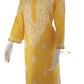 Zaarah Mango Yellow Handcrafted Soft Modal Cotton Chikankari Kurti