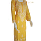 Zaarah Mango Yellow Handcrafted Soft Modal Cotton Chikankari Kurti