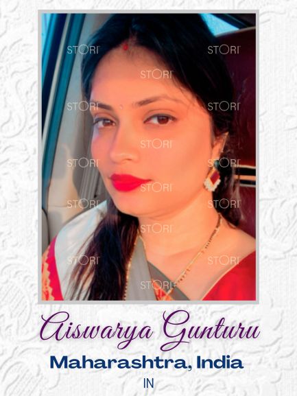 AISWARYA Gunturu in Calista Stone & Pearls Earrings