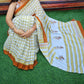 Yellow Alpenliebe Cotton Mulmul Saree