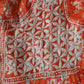 Bloom Printed Orange Cotton Mulmul Chikankari Short Kurti with Dori