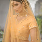 Turmeric Yellow Mirror Work Designer Silk Lehenga