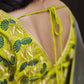 Seaweed Green Silk Saree With Designer Blouse
