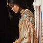 Latte Brown Silk Saree With Designer Blouse