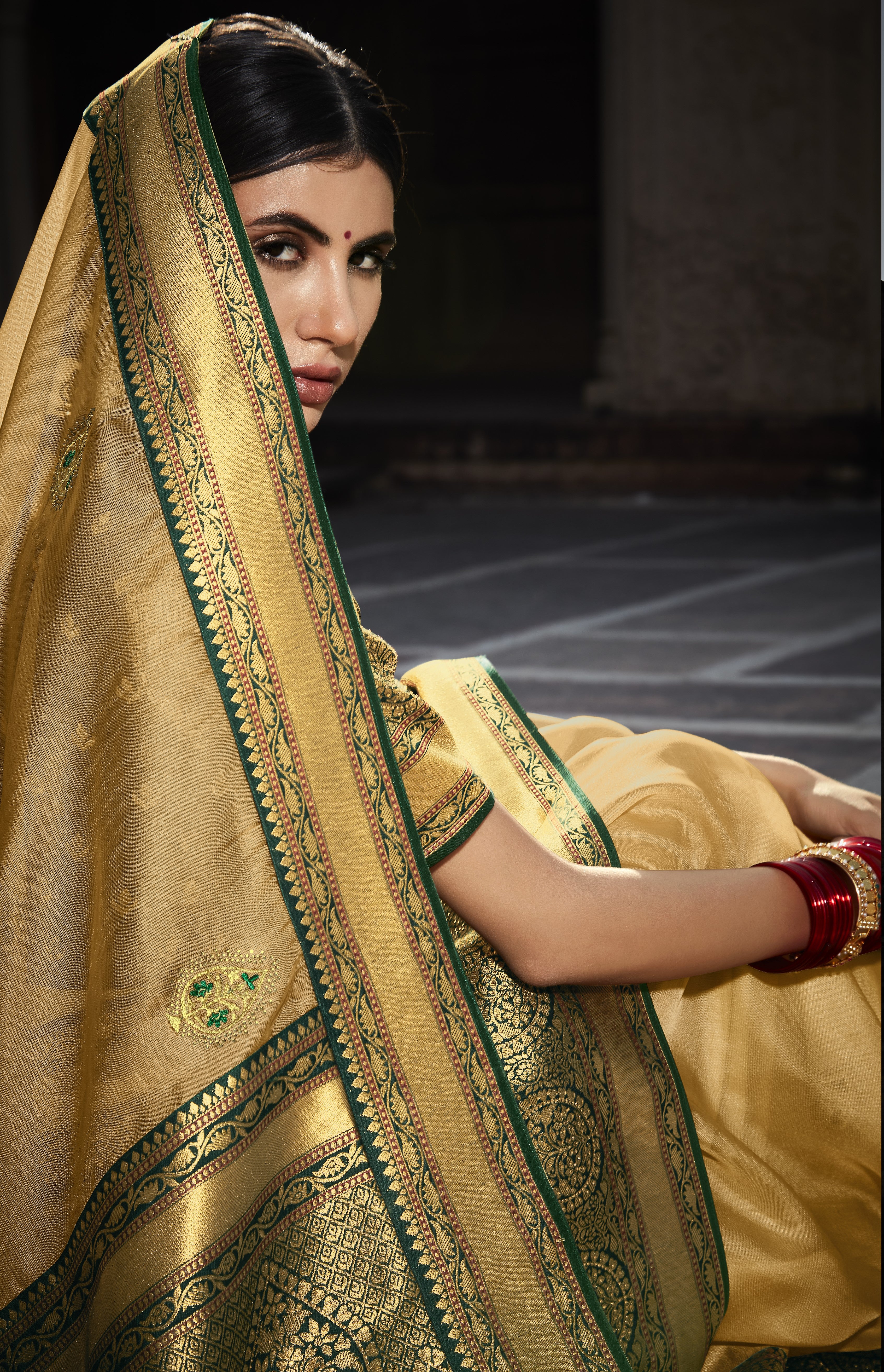 Buy Ivory Saree Bask- Lycra Embroidery Layered Pre-draped With Blouse For  Women by Vikram Phadnis Online at Aza Fashions.