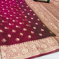 Dual Shade Pink Organza Silk Saree