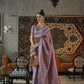 Lavendar Purple Copper Zari Woven Handloom Kanjivaram Silk Saree
