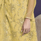 Twany Yellow Heavy Embroidered Georgette Gharara Set