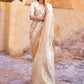 Butter White Banarasi Handloom Soft Silk Saree