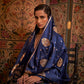 Royal Blue Dual Zari Satin Silk Saree