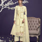 Sugarcookie Yellow Heavy Embroidered Georgette Straight Pant Suit