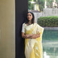 Butterscotch Yellow Woven Linen Saree