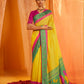 Chromium Yellow Paithani Saree With Embroidered Blouse