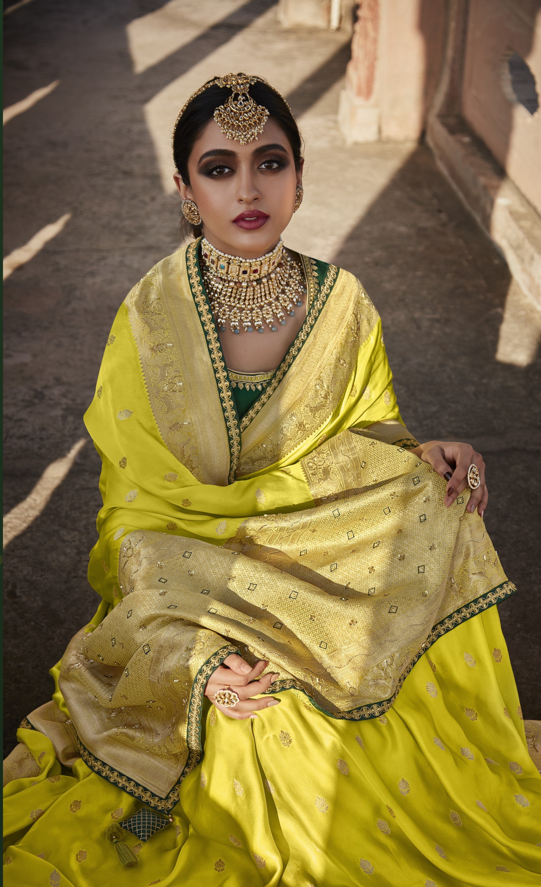 Buy OLIVE GREEN and GOLDEN Blend Woven Banarasi Saree With Blouse for Women  Wedding Wear Party Wear Festive Wear Traditional Designer Saree Online in  India - Etsy