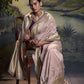 Light Lavendar Banarasi Silk Saree With Designer Blouse