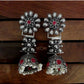 Samriddhi 3-Layered German Silver Jhumki Earrings