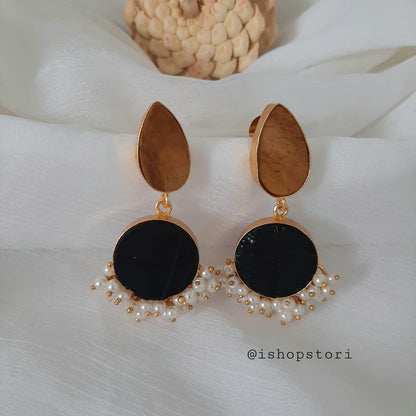 Diya Raw Stone Earrings