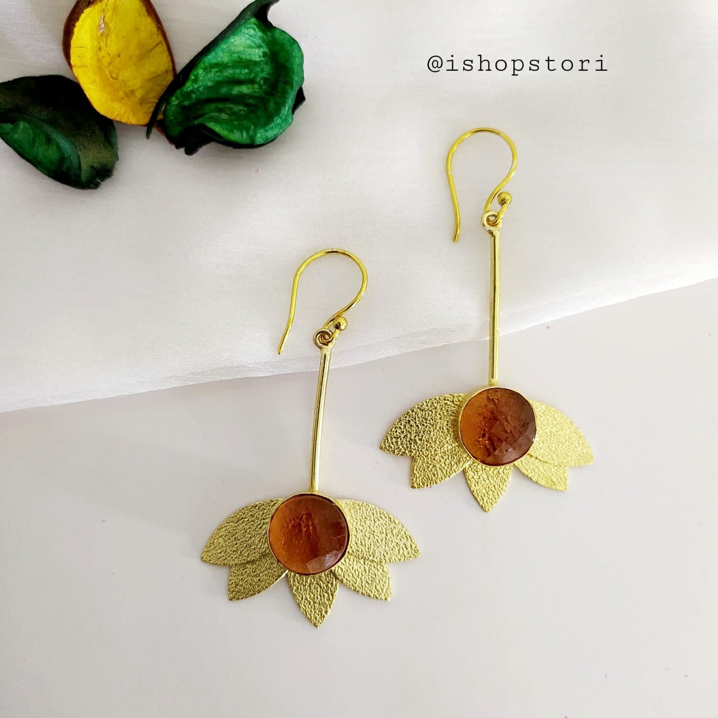 Pushpa Lotus Petal Earrings