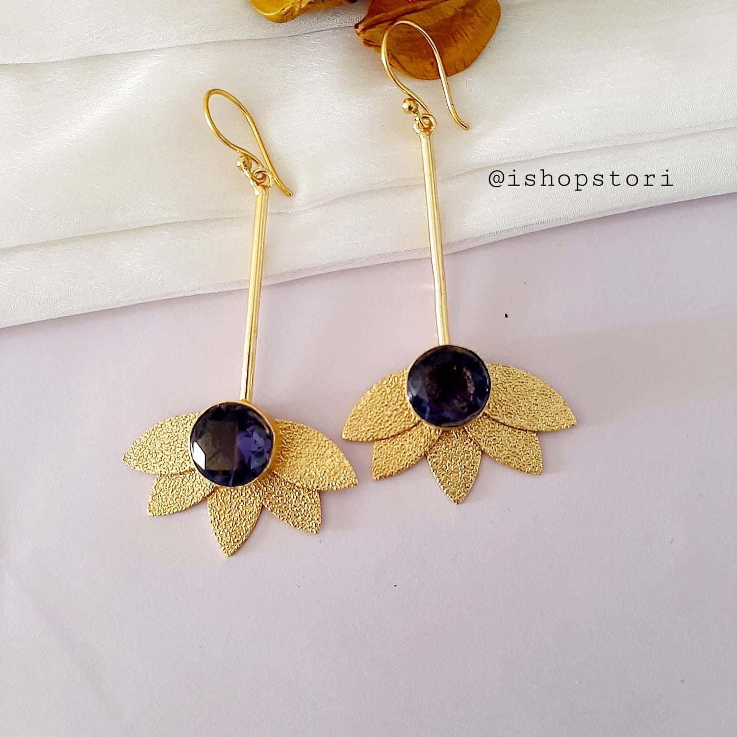 Pushpa Lotus Petal Earrings